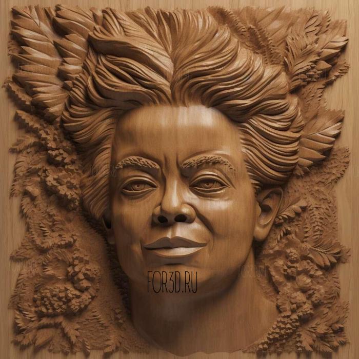 Dilma Rousseff 1 stl model for CNC